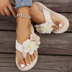 🌸Damernas Halksäkra Strand Sandaler med Blomdetaljer💖