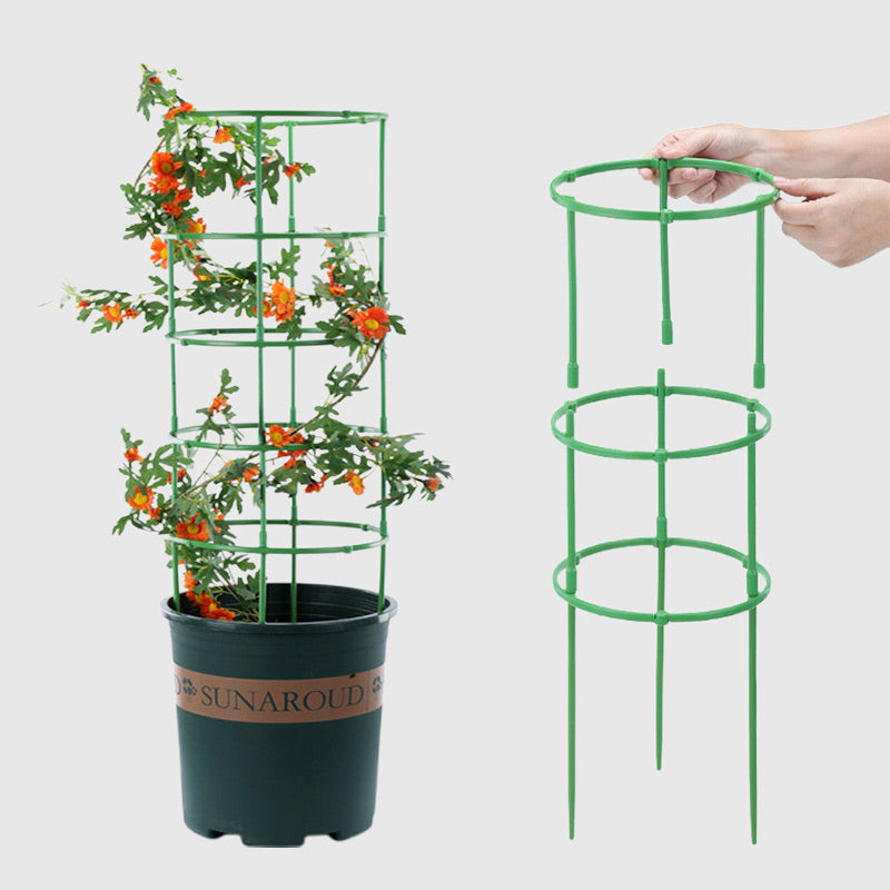 Avtagbart växtställ med stödpinnar för växter, blommor och frukter