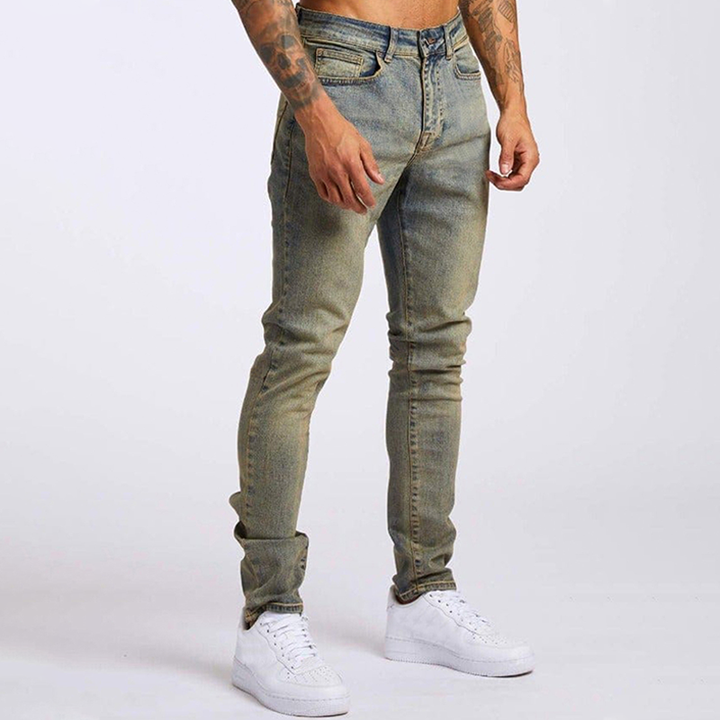 Jeans med hög elasticitet för män
