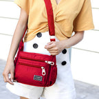 🔥🎁Vattentät Crossbody-väska Dam Casual Messenger Axelväskor Handväska för resor dagligen