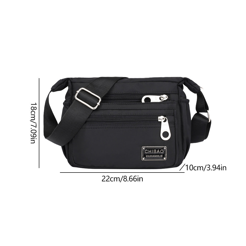 🔥🎁Vattentät Crossbody-väska Dam Casual Messenger Axelväskor Handväska för resor dagligen