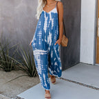 ✈️Köp 2 få fri frakt🔥Summer Hot Sale 50% OFF💝✨Women's Fashion Spaghetti Strap Printed Jumpsuit