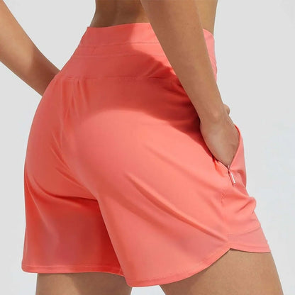 🌞Sommarrea 49% RABATT🩳Badshorts med hög midja, snabbtorkande för dam