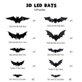 3D Fladdermus LED Vägglampa Dekoration