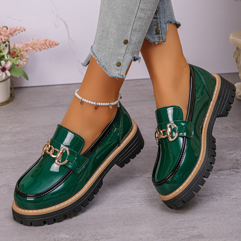 Vintage mjuka loafers för damer