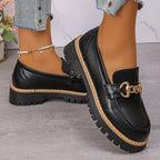 Vintage mjuka loafers för damer