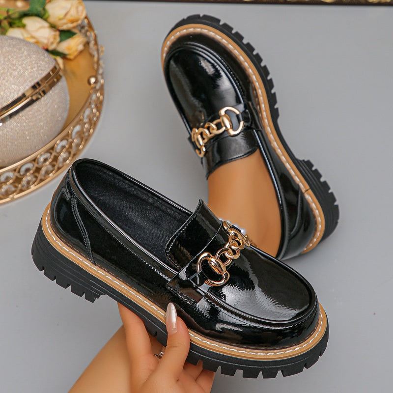 Vintage mjuka loafers för damer