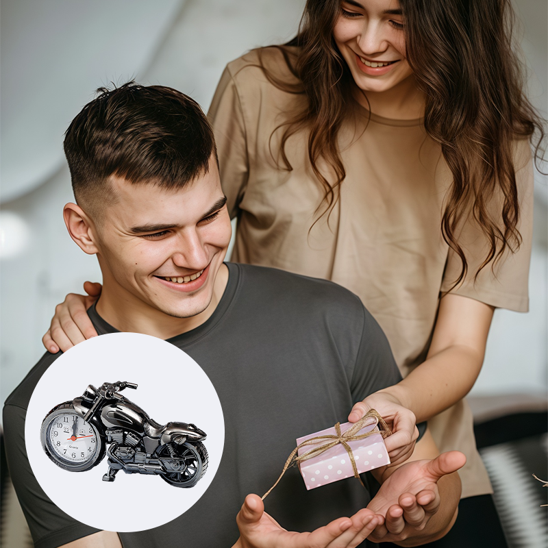 Kreativ Motorcykel Väckarklocka
