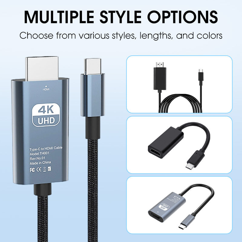 4K HD Typ-C till HDMI-skärmadapter