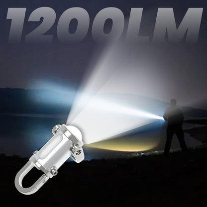 🔥Hot Sale🔥1200LM Superlys Mini Nøkkelring Lommelykt Vanntett