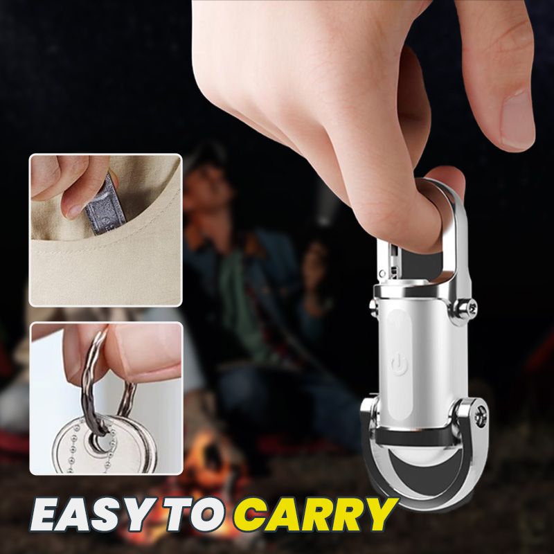 🔥Hot Sale🔥1200LM Superlys Mini Nøkkelring Lommelykt Vanntett