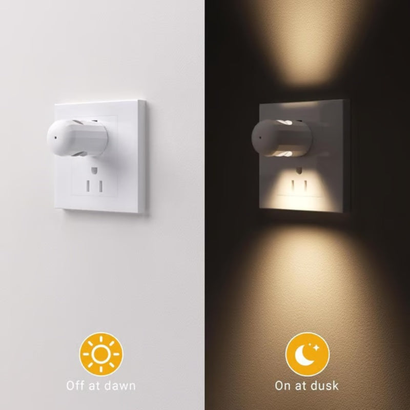 Smart LED-nattlampa för vägguttag med automatisk dimmer（🎁 Köp 1 – Få 1 Gratis!）