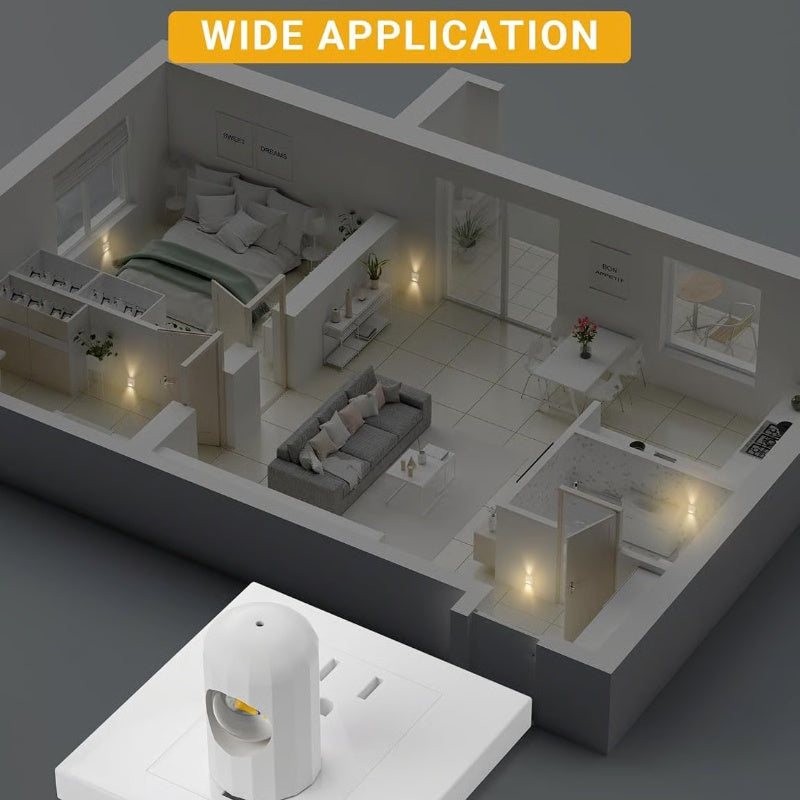 Smart LED-nattlampa för vägguttag med automatisk dimmer（🎁 Köp 1 – Få 1 Gratis!）
