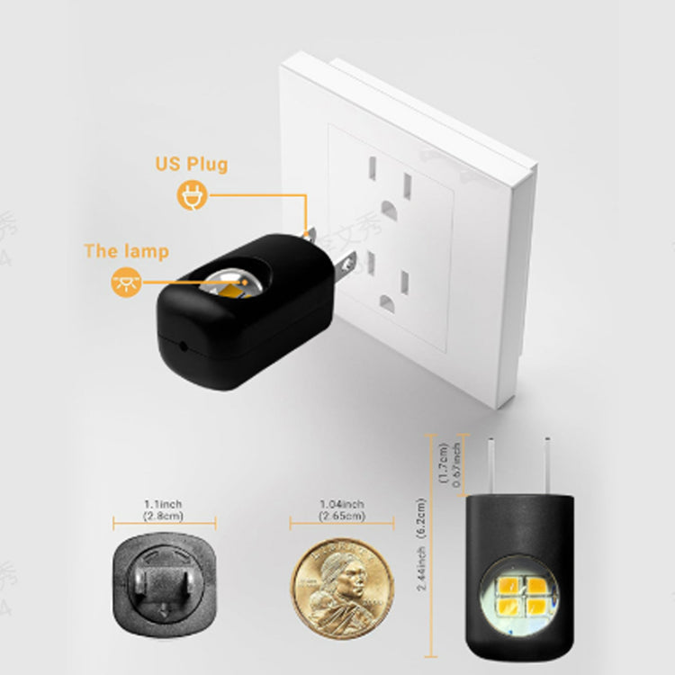 Smart LED-nattlampa för vägguttag med automatisk dimmer（🎁 Köp 1 – Få 1 Gratis!）