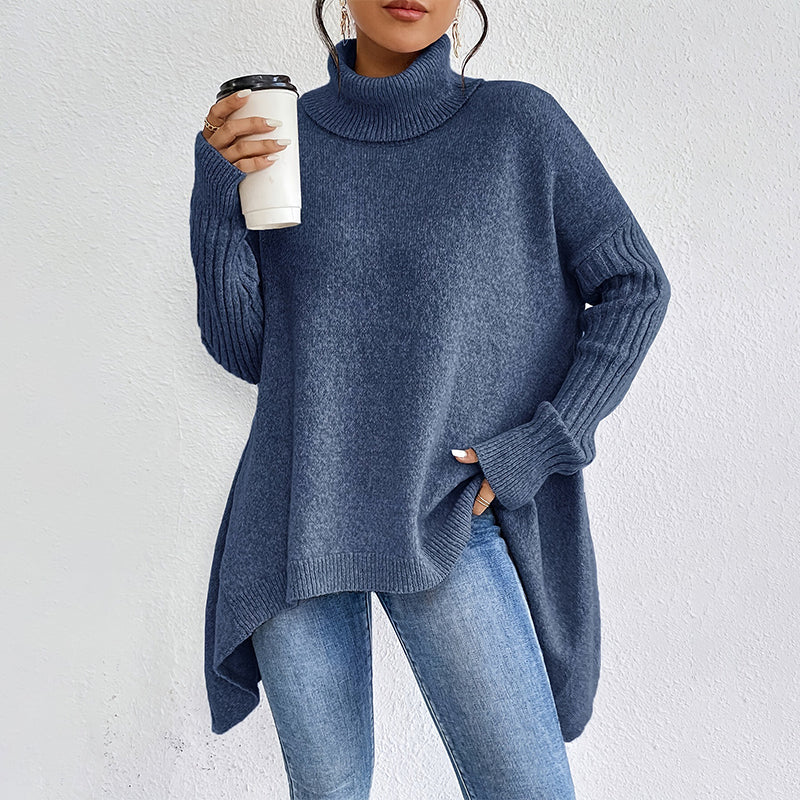 Damkläder Enfärgad turtleneck-tröja🎁Köp 2 och få fri frakt