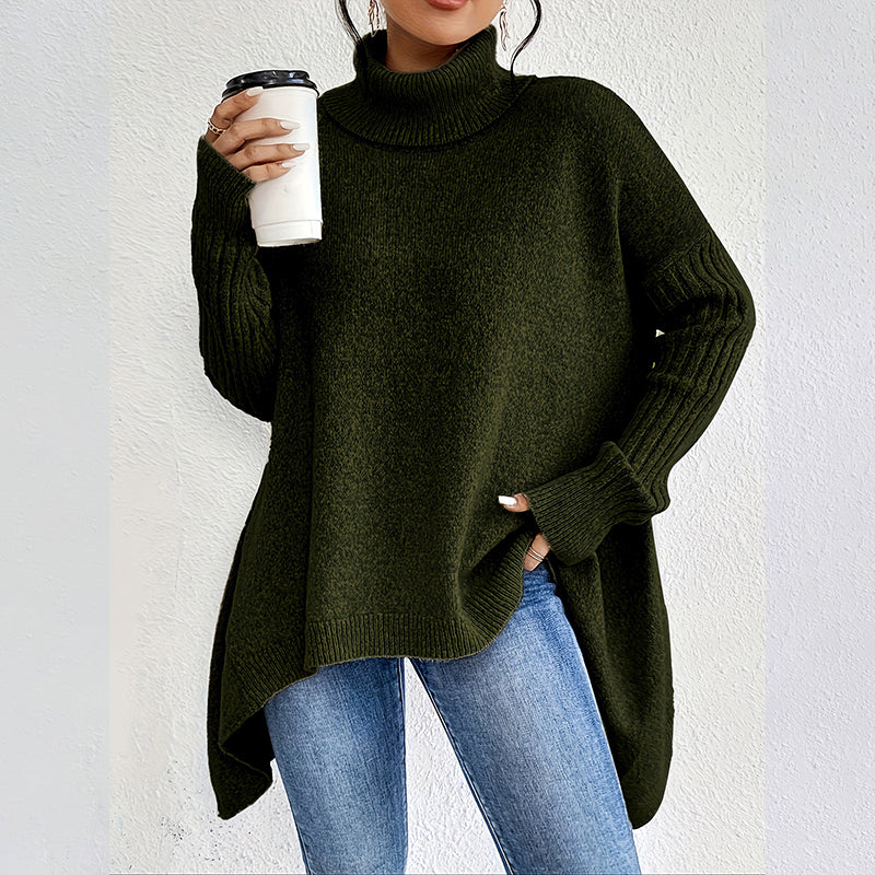 Damkläder Enfärgad turtleneck-tröja🎁Köp 2 och få fri frakt