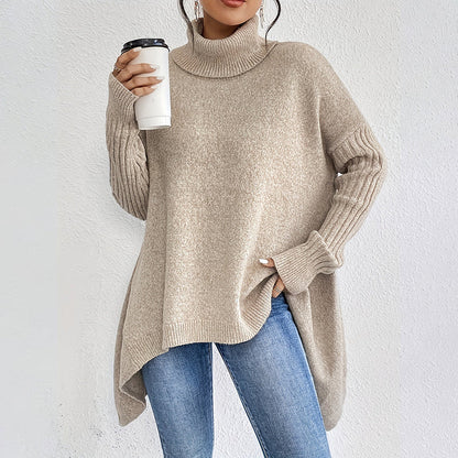 Damkläder Enfärgad turtleneck-tröja🎁Köp 2 och få fri frakt