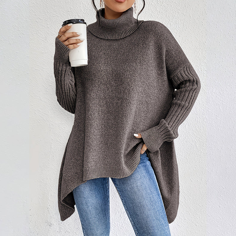 Damkläder Enfärgad turtleneck-tröja🎁Köp 2 och få fri frakt
