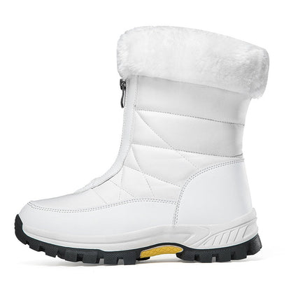 🔥🚀Fri frakt💝👢Halkfria, varma snöstövlar med dragkedja för kvinnor✨