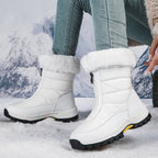 🔥🚀Fri frakt💝👢Halkfria, varma snöstövlar med dragkedja för kvinnor✨