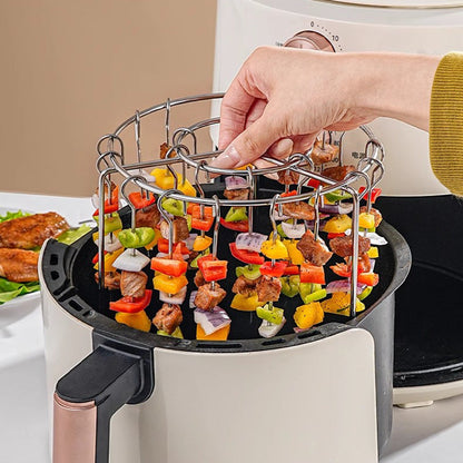 Multifunksjonelt grillsett i rustfritt stål 316 for airfryer