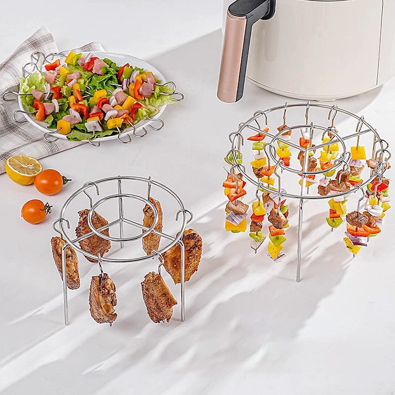 Multifunksjonelt grillsett i rustfritt stål 316 for airfryer