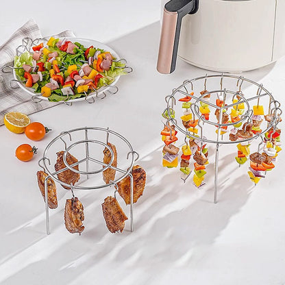 Multifunksjonelt grillsett i rustfritt stål 316 for airfryer