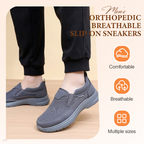 👟50% RABATT NU! ✨ Ortopediska Andningsbara Slip-On-Sneakers för Män - Stödjer Sulgång med Minnesskuminsatser för Bekväm Heltidsanvändning 🏃‍♂️💨