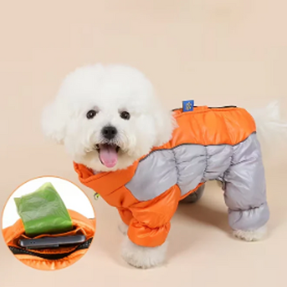 Reflekterende vanntett, tykkere og varm hundejakke for små hunder