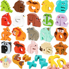 🧩 Wooden Letter & Animal Toy – 26‑piece, educational & fun ✨