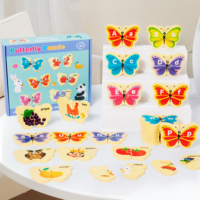 🧩 Wooden Letter & Animal Toy – 26‑piece, educational & fun ✨
