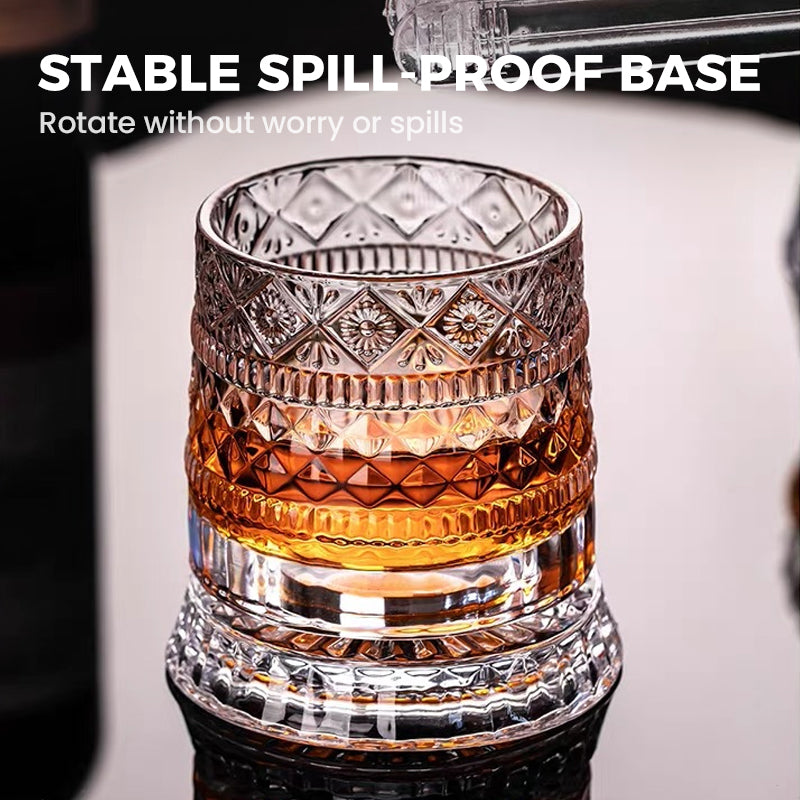 🥛💎Nyttårssalg 50% RABATT✨🔥360° roterende whiskyglass