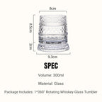 🥛💎Nyttårssalg 50% RABATT✨🔥360° roterende whiskyglass