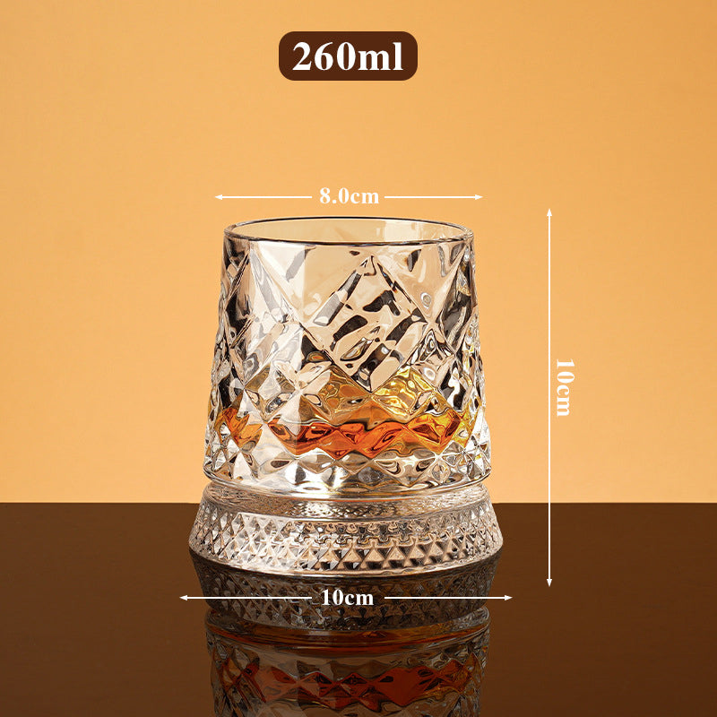 🥛💎Nyttårssalg 50% RABATT✨🔥360° roterende whiskyglass