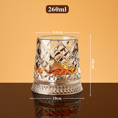🥛💎Nyttårssalg 50% RABATT✨🔥360° roterende whiskyglass