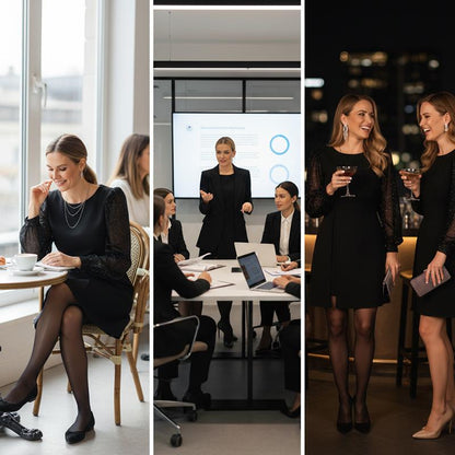 Elegant damklänning med paljettdekoration