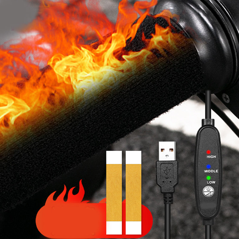 🔥 50% RABATT NU! 🏍️ Uppvärmda Styren för Cykel – 3 Temperaturnivåer, Enkel Installation & Komfort vid Kallt Väder ⚡🧤