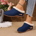 Komfortable slip-on loafers med ullfôr til dame
