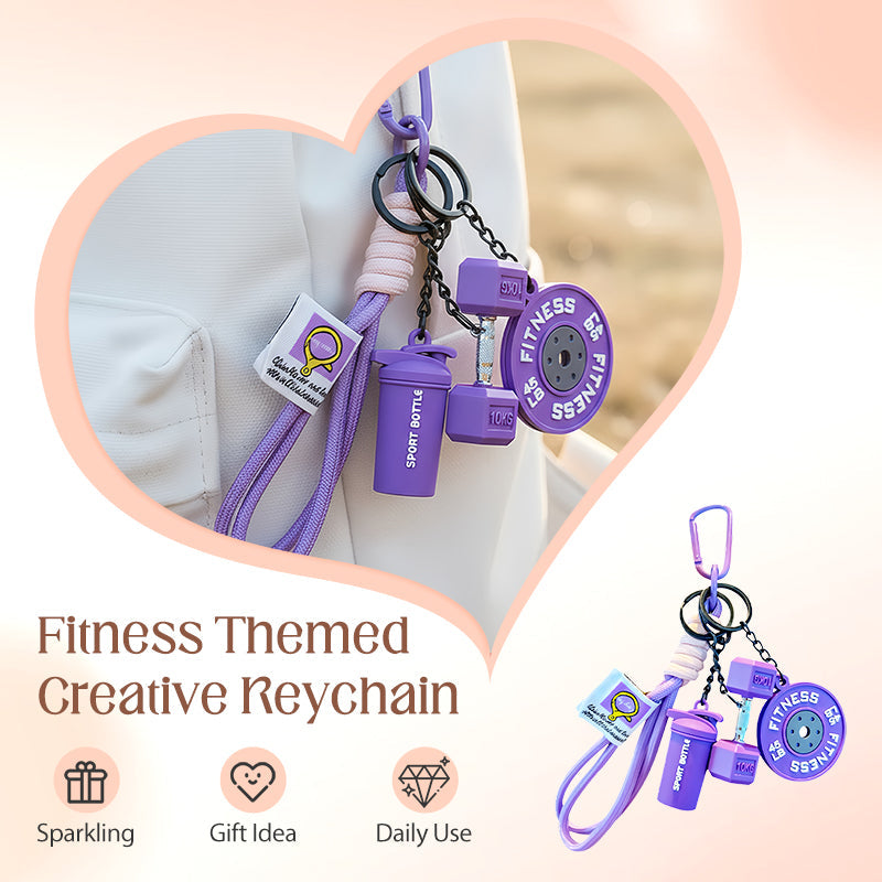 🎁 Hot Sale🔥 Kreativ nyckelring med fitness-tema