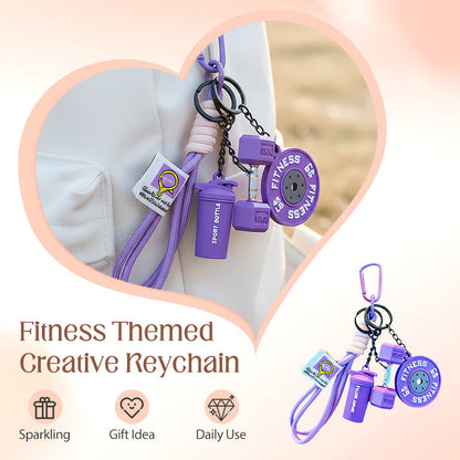 🎁 Hot Sale🔥 Kreativ nyckelring med fitness-tema