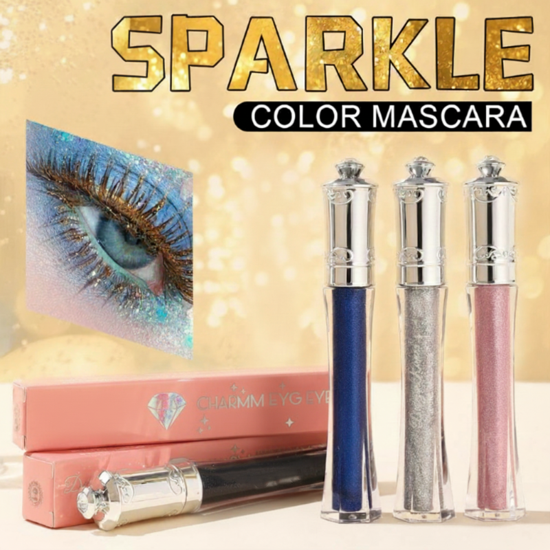 💎 KÖP 1, FÅ 1 GRATIS🌟Vattentät glittrande färgad mascara