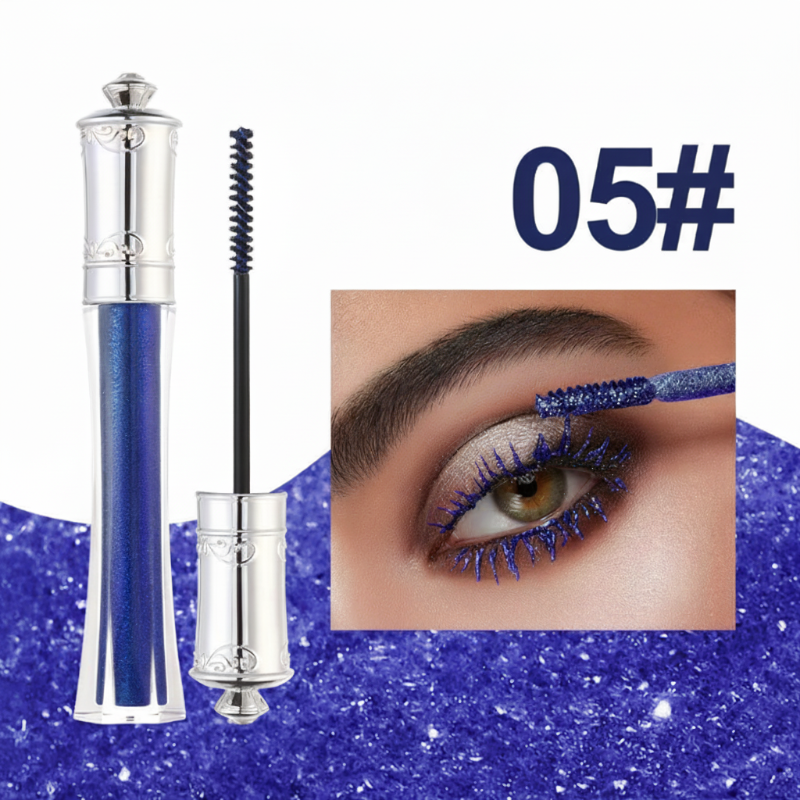 💎 KÖP 1, FÅ 1 GRATIS🌟Vattentät glittrande färgad mascara