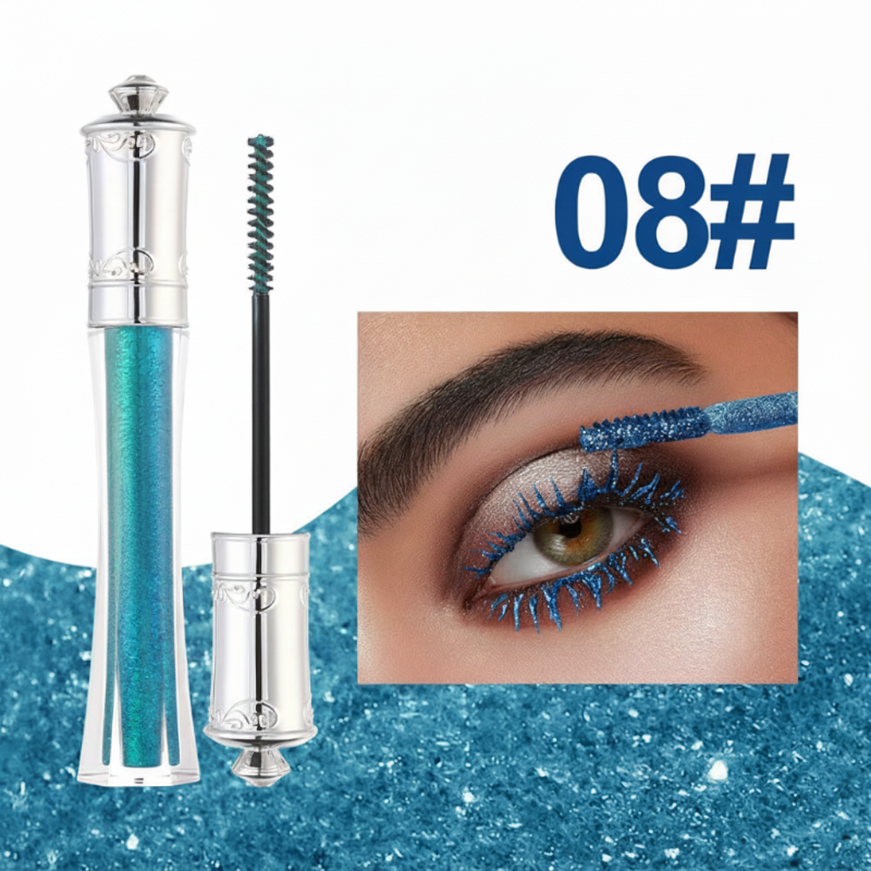 💎 KÖP 1, FÅ 1 GRATIS🌟Vattentät glittrande färgad mascara