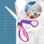 🧵 Cut Through Layers Without Hand Strain – Premium Stainless Steel Pinking Shears. Ergonomic Soft-Grip.