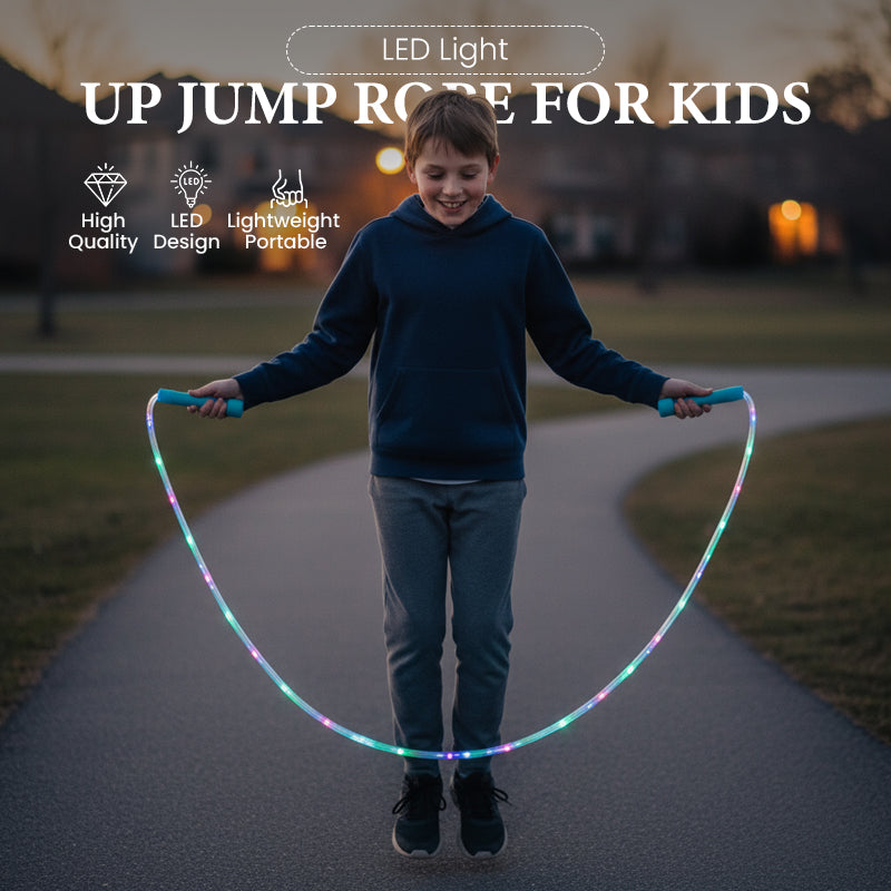 📢📢Köp 1 få 1 gratis ⏰LED-hopprep för barn
