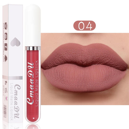 💝 💄 | 10-pack Matt Vattenfast Läppstiftsset – Vitamin E & Avtryckssäkert