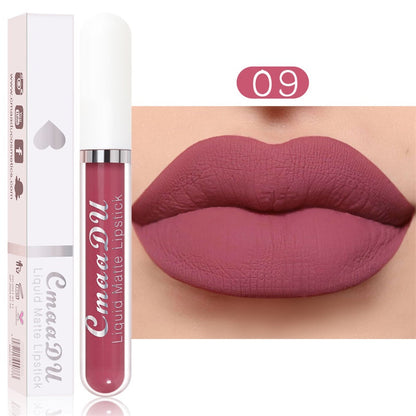 💝 💄 | 10-pack Matt Vattenfast Läppstiftsset – Vitamin E & Avtryckssäkert