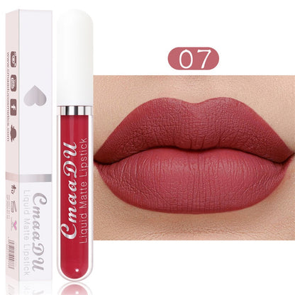💝 💄 | 10-pack Matt Vattenfast Läppstiftsset – Vitamin E & Avtryckssäkert