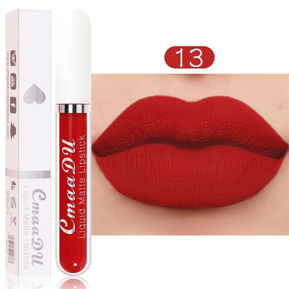 💝 💄 | 10-pack Matt Vattenfast Läppstiftsset – Vitamin E & Avtryckssäkert