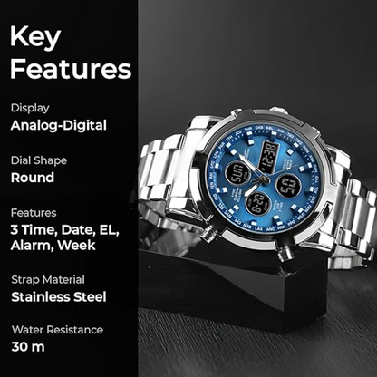 ⌚ 60% RABATT! 💪 Vattentäta Militärklockor för Män – Analog-Digital, Slitstark & Funktionell Design för Outdoor 🏕️